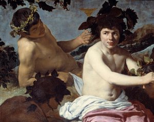 Der Triumph des Bacchus oder „Die Betrunkenen“ (Detail) von Diego Velázquez