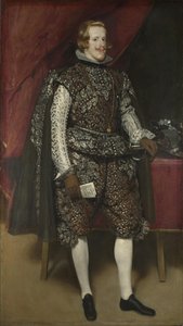 Philipp IV. von Spanien in Braun und Silber, ca. 1631 von Diego Velázquez