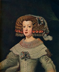 Porträt der Königin Marie-Anne, Mariana von Österreich, 1652, 1910 von Diego Velázquez