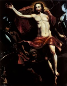 „Die Auferstehung“ Gemälde von Diego de la Puente (1586-1663) von Diego de la Puente