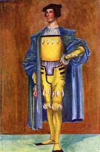 Männerkostüm zur Zeit von Heinrich VIII (1509-1547)