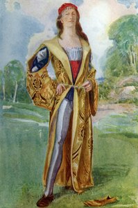 Männerkostüm zur Zeit von Heinrich VII (1485-1509) von Dion Clayton Calthrop