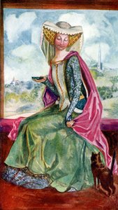 Frauenkostüm zur Zeit Heinrichs V. (1413-1422)