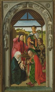 Die Anbetung der Könige, ca. 1445 (Detail) von Dirck Bouts