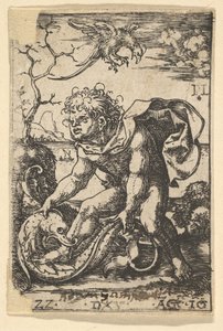 Mann mit einem Fisch von Dirck Vellert