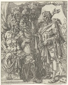 Achior erzählt Holofernes von den Israeliten