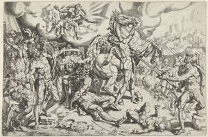 Bekehrung des Paulus von Dirck Volckertsz. Coornhert (attributed to)