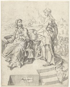 Gespräch mit der Samariterin von Dirck Volckertsz. Coornhert (attributed to)