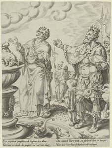 König Jerobeam und der Gottesmann vor dem Altar