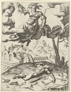 Der Glaube überwindet die sinnliche Liebe von Dirck Volckertsz. Coornhert (possibly)