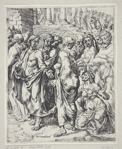Christus und die Frau, die vom Blutfluss geheilt wurde
