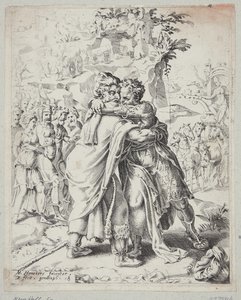 Joseph umarmt seinen Vater