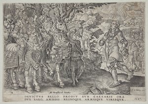 Die Kapitulation von Johann Friedrich, Kurfürst von Sachsen, nach der Schlacht bei Mühlberg