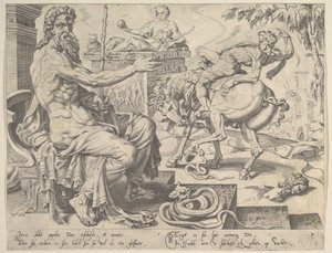 Dan, aus der Serie Die zwölf Patriarchen von Dirck Volkertsen Coornhert