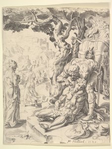 Das Gleichnis vom barmherzigen Samariter, 1549 von Dirck Volkertsen Coornhert