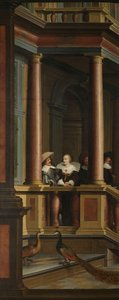 Eine dekorative Sequenz: Eine Außentreppe von Dirck van Delen