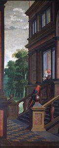 Eine siebenteilige dekorative Sequenz: Die Außentreppe von Dirck van Delen