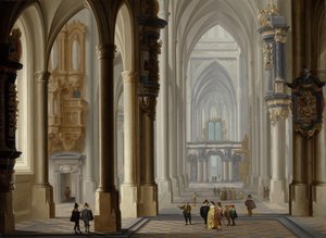 Innenraum einer gotischen Kirche