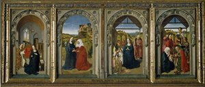 Vier Szenen aus dem Leben der Jungfrau, ca. 1442-1445 von Dirk Bouts