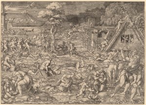 Die Sintflut von Dirk Jacobsz Vellert