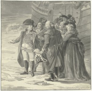 Die Abreise von Wilhelm V. nach England, 18. Januar 1795 von Dirk Langendijk