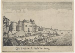 Ansicht des Klosters der Mutter Gottes in Lissabon (Serientitel: Ansichten von Lissabon) von Dirk Stoop