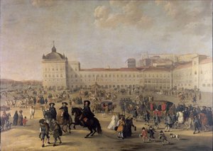 Palastplatz Terreiro do Paço von Lissabon, 1650 von Dirk Stoop