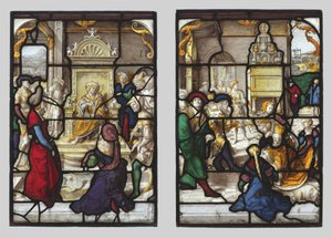 Das Urteil Salomos und Esther vor Ahasverus (Paar)