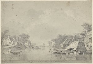 Ansicht des Flusses Lek in Utrecht