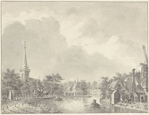 Das Dorf Harmelen an der Leidse Vaart außerhalb von Utrecht
