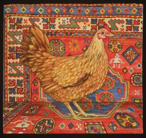 Brauner Teppichhuhn, 1995 von Ditz