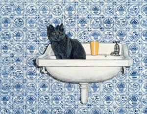 Meine Badezimmerkatze