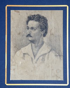Porträt des Dekabristen Sergey Krivtsov 1802-1864 von Dmitri Petrovich Oznobishin