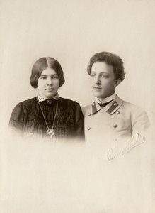 Alexander Blok, russischer Dichter, mit seiner Frau Lyuba