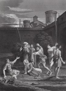 Die Steinigung des Heiligen Stephanus, Apostelgeschichte, Kapitel VII, Verse 54-60