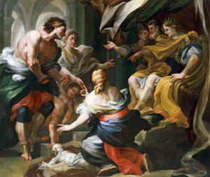 Das Urteil Salomos von Domenico Antonio Vaccaro (1678-1745) von Domenico Antonio Vaccaro