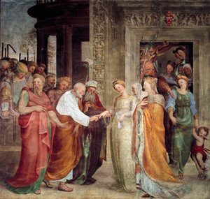 Die Hochzeit Unserer Lieben Frau von Domenico Beccafumi
