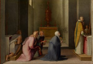 Die wunderbare Kommunion der Heiligen Katharina von Siena, ca. 1513-15