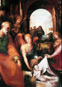 Die Geburt Christi (Detail)