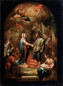 Die Hochzeit von Maria und Joseph, 18. oder frühes 19. Jahrhundert von Domenico Corvi