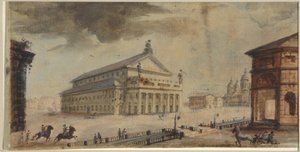 Das Kaiserliche Bolschoi-Kamenny-Theater in Sankt Petersburg von Domenico Felice Lamoni