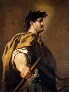 Porträt des römischen Kaisers Domitian (Titus Flavius Domitianus) (51-96) Gemälde von Domenico Fetti (1589-1623) 17. Jahrhundert von Domenico Fetti or Feti