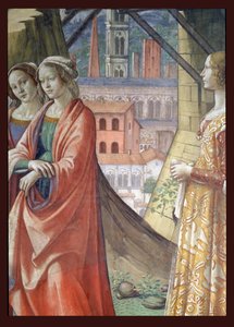 Die Heimsuchung (Detail) von Domenico Ghirlandaio