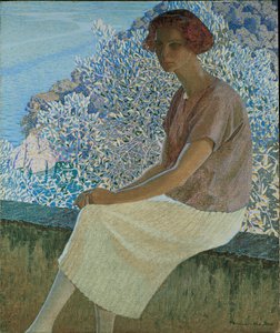 Calma argentea. Porträt von Alma Fidora, 1922