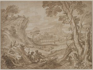 Landschaft mit Hirten (ca. 1700)