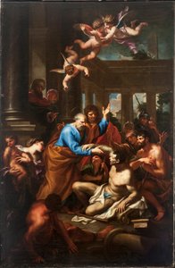 Das Wunder des Heiligen Petrus von Domenico I Piola