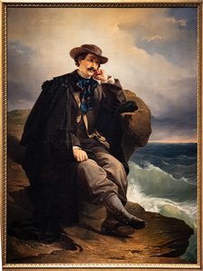 Porträt des Dichters Aleardo Aleardi, c.1850