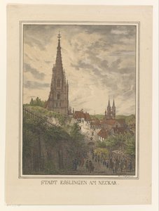 Ansicht von Esslingen am Neckar von Domenico Quaglio (II)