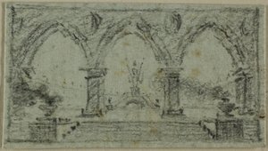 Vorhalle mit gotischen Bögen