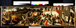 Schlacht von Camilla und Aeneas von Domenico di Michelino
